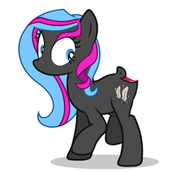 Size: 616x619 | Tagged: safe, oc, oc only, oc:scribbler, pony, mouthbutt, not salmon, simple background, solo, wat, white background