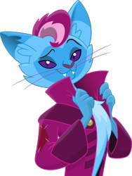 Size: 2000x2655 | Tagged: safe, artist:stjonal, oc, oc only, oc:parcly taxel, abyssinian, anthro, cat, my little pony: the movie, abyssinianized, catified, male, palette swap, recolor, simple background, solo, species swap, transparent background, vector