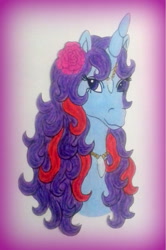 Size: 731x1099 | Tagged: safe, artist:applejack-1982, sparkler (g1), g1, solo, traditional art