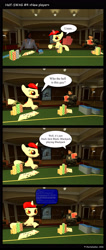 Size: 2020x4760 | Tagged: safe, artist:charlydasher, oc, oc:blackjack, pony, unicorn, fallout equestria, 3d, absurd resolution, barney calhoun, blue screen of death, comic, craziness, crossover, gmod, half-life, pun