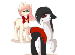 Size: 1024x762 | Tagged: safe, artist:little-sketches, oc, oc:akarui sakura, earth pony, pony, bell, bell collar, collar, female, mare, neck bow, ponified, raised hoof, shadow the hedgehog, simple background, sonic the hedgehog (series), transparent background