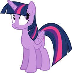 Size: 6400x6480 | Tagged: safe, artist:deratrox, artist:yanoda, twilight sparkle, twilight sparkle (alicorn), alicorn, pony, the cutie re-mark, .svg available, absurd resolution, adobe illustrator, female, folded wings, mare, simple background, solo, transparent background, vector, worried