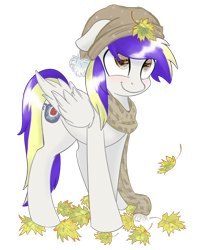 Size: 1024x1286 | Tagged: safe, artist:cyanyeh, oc, oc only, oc:juby, oc:juby skylines, pegasus, pony, clothes, scarf, simple background, solo, transparent background