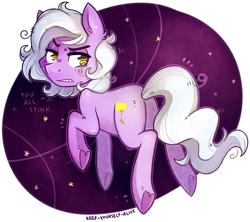 Size: 1024x909 | Tagged: safe, artist:kyaokay, oc, oc only, oc:stargazer, earth pony, pony, angry, simple background, solo, transparent background, underhoof