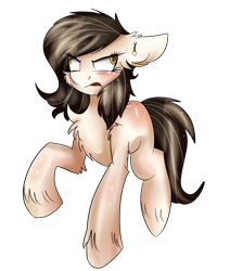 Size: 1402x1567 | Tagged: safe, artist:shroomtoons, oc, oc only, earth pony, pony, chest fluff, derp, simple background, solo, transparent background