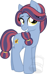 Size: 451x700 | Tagged: safe, artist:tambelon, oc, oc only, oc:pitch perfect, earth pony, pony, female, mare, offspring, parent:toe-tapper, parent:torch song, parents:torchtapper, simple background, solo, transparent background, watermark