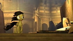 Size: 1024x576 | Tagged: safe, artist:violetdesignstudios, daring do, pony, 3d, missing accessory, solo