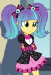 Size: 316x464 | Tagged: safe, screencap, pixel pizazz, equestria girls, rainbow rocks, cropped, solo