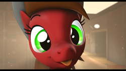 Size: 1920x1080 | Tagged: safe, artist:alcohors, oc, oc only, oc:essy ferguson, pony, unicorn, 3d, :p, cute, female, hat, looking at you, mare, rule 63, tongue out