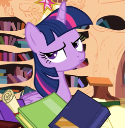 Size: 565x575 | Tagged: safe, screencap, twilight sparkle, twilight sparkle (alicorn), alicorn, pony, princess twilight sparkle (episode), season 4, adorable face, angry, big crown thingy, cropped, cute, element of magic, jewelry, regalia, solo