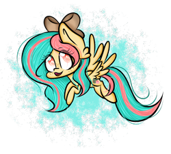 Size: 1384x1244 | Tagged: safe, artist:cofee-love, oc, oc only, oc:vanilla ganache, pegasus, pony, flying, simple background, solo, transparent background