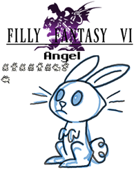 Size: 252x324 | Tagged: safe, artist:rydelfox, derpibooru import, angel bunny, filly fantasy vi, sprite