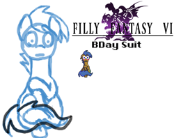 Size: 410x324 | Tagged: safe, artist:rydelfox, pony, filly fantasy vi, simple background, sprite