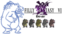 Size: 394x218 | Tagged: safe, artist:rydelfox, derpibooru import, bear, filly fantasy vi, sprite