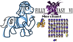 Size: 462x268 | Tagged: safe, artist:rydelfox, pony, filly fantasy vi, simple background, sprite