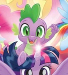 Size: 438x480 | Tagged: safe, screencap, spike, twilight sparkle, twilight sparkle (alicorn), alicorn, dragon, pony, my little pony: the movie, cropped, cute, looking at you, smiling, solo focus, spikabetes