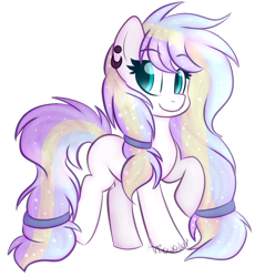 Size: 800x871 | Tagged: safe, artist:aniowo, oc, oc only, earth pony, pony, female, mare, raised hoof, solo