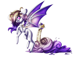 Size: 2500x2000 | Tagged: safe, artist:immagoddampony, oc, oc only, original species, bat wings, orbite, simple background, solo, transparent background