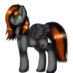 Size: 3000x3000 | Tagged: safe, artist:czywko, oc, oc only, pegasus, pony, fanart, gift art, gray, green eyes, simple background, solo, transparent background