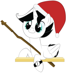 Size: 2000x2206 | Tagged: safe, artist:mintysketch, oc, oc only, alicorn, pony, to saddlebags and back again, alicorn oc, hat, minty's christmas ponies, santa hat, simple background, solo, staff, transparent background, vector, watch