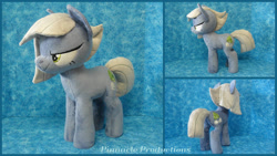 Size: 1280x720 | Tagged: safe, artist:bluedragonflyplush, limestone pie, earth pony, pony, angry, irl, photo, plushie, solo