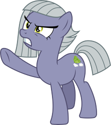 Size: 6743x7605 | Tagged: safe, artist:chrzanek97, limestone pie, earth pony, pony, .svg available, absurd resolution, angry, raised hoof, simple background, solo, transparent background, vector