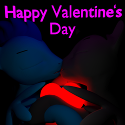 Size: 1080x1080 | Tagged: safe, artist:bluestream, oc, oc only, oc:blue stream, alicorn, pegasus, pony, 3d, alicorn oc, blender, cycles render, gay, heart, male, valentine's day