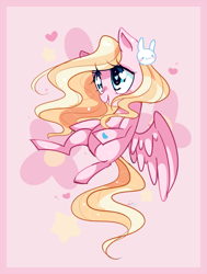 Size: 900x1191 | Tagged: safe, artist:ipun, oc, oc only, pegasus, pony, female, heart eyes, mare, solo, wingding eyes