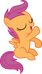 Size: 5000x8768 | Tagged: safe, artist:lman225, scootaloo, the show stoppers, .svg available, absurd resolution, simple background, solo, transparent background, vector