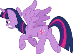 Size: 2999x2237 | Tagged: safe, artist:sollace, twilight sparkle, twilight sparkle (alicorn), alicorn, pony, the cutie re-mark, .svg available, angry, female, flying, mare, plot, simple background, solo, spread wings, transparent background, vector, wings