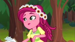 Size: 1100x618 | Tagged: safe, screencap, gloriosa daisy, equestria girls, legend of everfree, magical geodes, solo