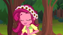 Size: 1100x618 | Tagged: safe, screencap, gloriosa daisy, equestria girls, legend of everfree, magical geodes, solo