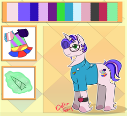 Size: 1465x1347 | Tagged: safe, artist:deltafairy, oc, oc only, pony, unicorn, male, reference sheet, solo, stallion