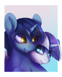 Size: 914x1132 | Tagged: safe, artist:tangomangoes, night light, twilight velvet, pony, unicorn, cute, female, husband and wife, looking at each other, male, mare, nightvelvet, shipping, smiling, stallion, straight