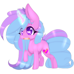 Size: 2000x2000 | Tagged: safe, artist:clefficia, oc, oc only, pony, unicorn, female, heart eyes, magic, mare, simple background, solo, transparent background, wingding eyes