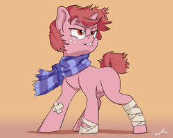 Size: 3000x2400 | Tagged: safe, artist:docwario, oc, oc only, oc:tudie, pony, unicorn, clothes, scarf, solo