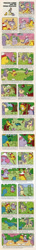 Size: 531x3706 | Tagged: safe, artist:heckyeahponyscans, peacock, comic:my little pony and friends (g1), g1, bobble hat, boots, clothes, clumsy, cold, comic, crying, fantasy forest, flash, flute, forest, hat, ladder, music, musical instrument, official, princess amber, princess amber and the piping peacock, princess amethyst, scarf, spiny, tree, walk, walking, wat, winter