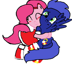 Size: 1024x914 | Tagged: safe, artist:hanamaclean, amy rose, ponified, sonic the hedgehog, sonic the hedgehog (series)