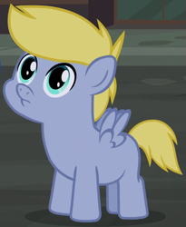 Size: 513x625 | Tagged: safe, screencap, cloudy daze, curtain call, pony, made in manehattan, foal, genderless, solo