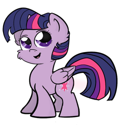 Size: 724x749 | Tagged: safe, artist:binkyt11, derpibooru exclusive, twilight sparkle, twilight sparkle (alicorn), alicorn, pony, black outlines, chibi, cute, fluffy, simple background, solo, transparent background, twiabetes