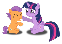 Size: 8933x6325 | Tagged: safe, artist:meandmyideas, tender taps, twilight sparkle, twilight sparkle (alicorn), alicorn, pony, absurd resolution, boop, cute, eyes closed, female, male, shipping, simple background, smiling, straight, transparent background, twitaps, vector