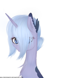 Size: 1152x1470 | Tagged: safe, artist:millyrovenge13, oc, oc only, pony, unicorn, bust, portrait, simple background, solo, transparent background