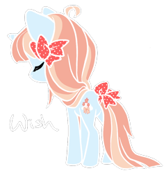 Size: 804x841 | Tagged: safe, artist:coffeecuppup, oc, oc only, earth pony, pony, bow, female, hair bow, mare, simple background, solo, tail bow, transparent background