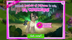 Size: 1136x640 | Tagged: safe, doctor caballeron, earth pony, pony, amulet of culhuacan, gameloft, solo