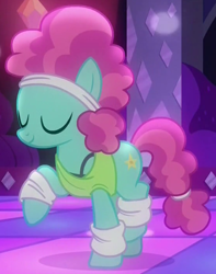 Size: 552x702 | Tagged: safe, screencap, flashdancer, pony, the saddle row review, solo