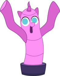 Size: 4096x5188 | Tagged: safe, artist:parclytaxel, the one where pinkie pie knows, .svg available, absurd resolution, airdancer, no pony, simple background, transparent background, vector, wacky waving inflatable tube pony