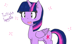 Size: 1332x800 | Tagged: safe, artist:chametzkiwi, twilight sparkle, twilight sparkle (alicorn), alicorn, pony, open mouth, solo