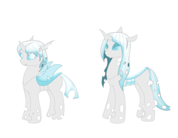 Size: 4500x3500 | Tagged: safe, artist:glacierfrostclaw, oc, oc only, changeling, changeling queen, absurd resolution, arctic, changeling oc, changeling queen oc, female, ice changeling