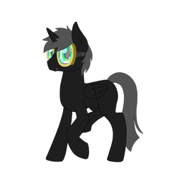 Size: 7000x7000 | Tagged: safe, artist:glacierfrostclaw, oc, oc only, oc:goggles, alicorn, changeling, pony, absurd resolution, goggles, simple background, solo, transparent background