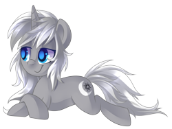 Size: 3868x2904 | Tagged: safe, artist:drawntildawn, oc, oc only, pony, unicorn, colored pupils, female, mare, prone, simple background, solo, transparent background